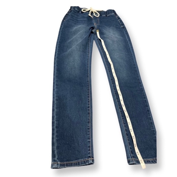 Shein Blue Jeans Size 6 With Adjustable Waist Tie - Picture 6 of 6